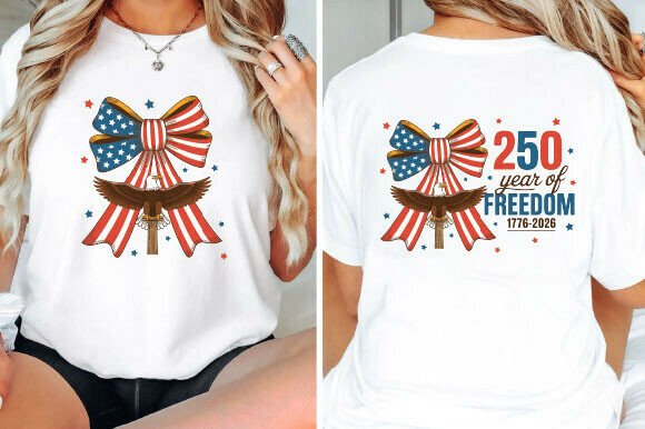 Celebrate 250 Years of Freedom with This Bold American Shirt PNG