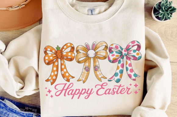 Coquette Bow Bunny PNG: Perfect Happy Easter PNG Graphics