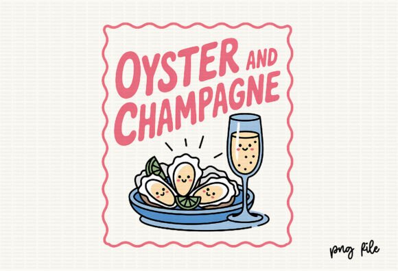Hand Drawn Line Art Summer Oyster SVG: Coastal Luxury Design