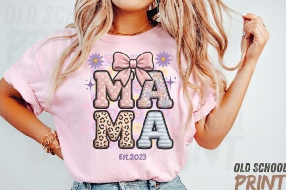 Happy Mother's Day Mama Coquette Clipart: A Trendy Design Asset