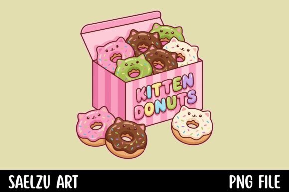 Kitten Donuts: A Sweet Blend of Kawaii and Creative Design
