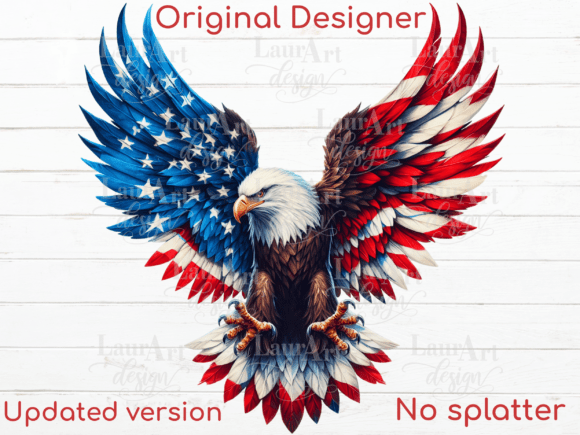 Patriotic Eagle American Flag Wings USA: A Symbol of Strength in Your Designs