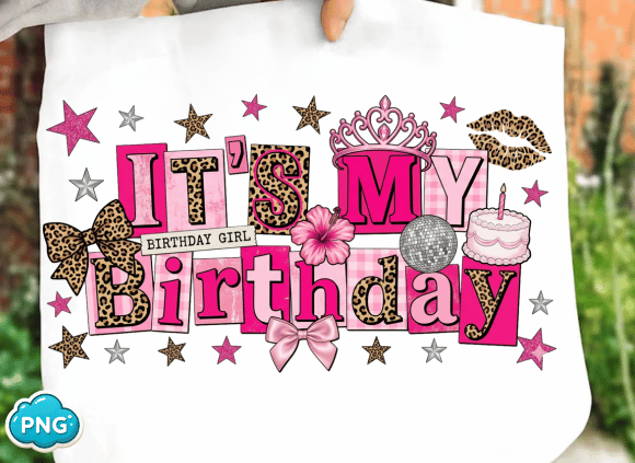 Preppy Birthday Girl PNG: A Designer's Guide to This Festive Asset