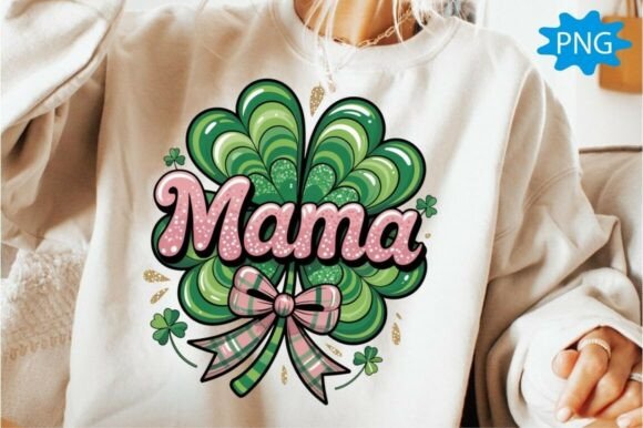St Patricks Day Lucky Mama Png: Festive Typography for Your Brand